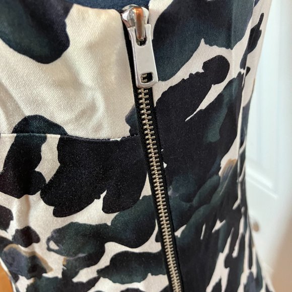 Ann Taylor Abstract Floral Watercolor Dress Sz 2 - Picture 6 of 8